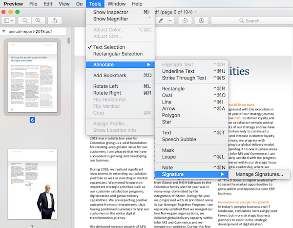 sign a pdf on mac