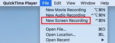 click new screen recording