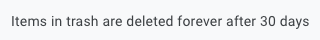 30 days google delete