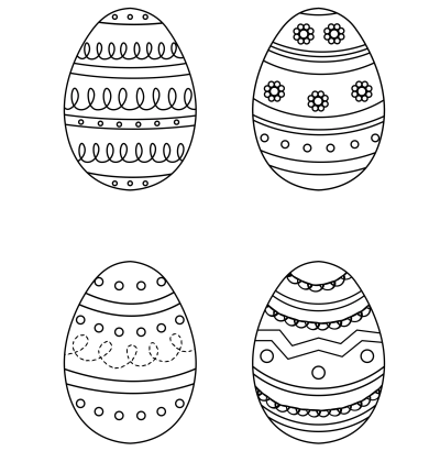 easter egg template decoration 1