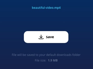 save video