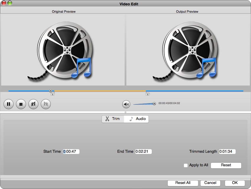 bigasoft audio converter step 2