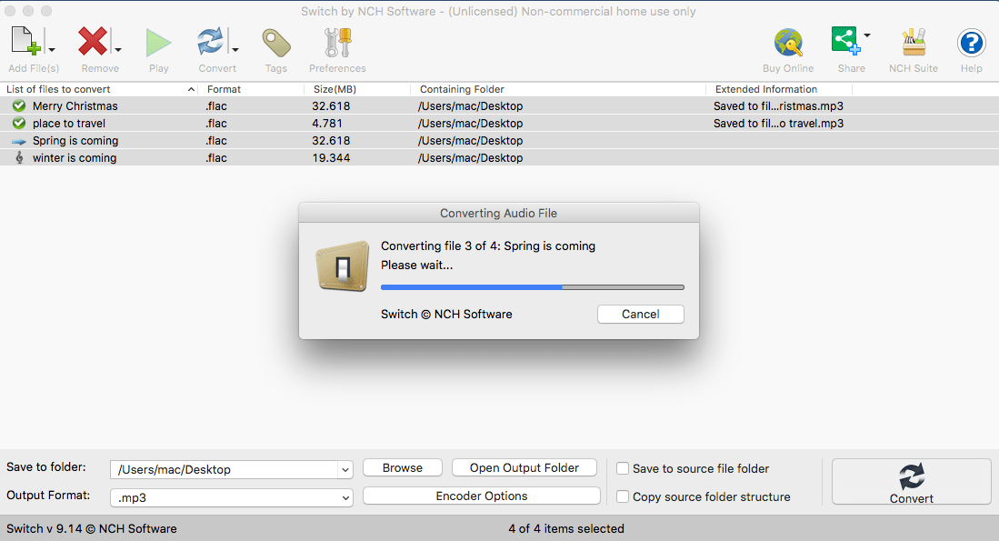 switch flac converter for mac step 3