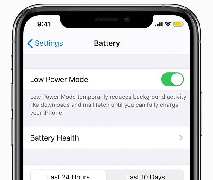 turn off Low Power Mode