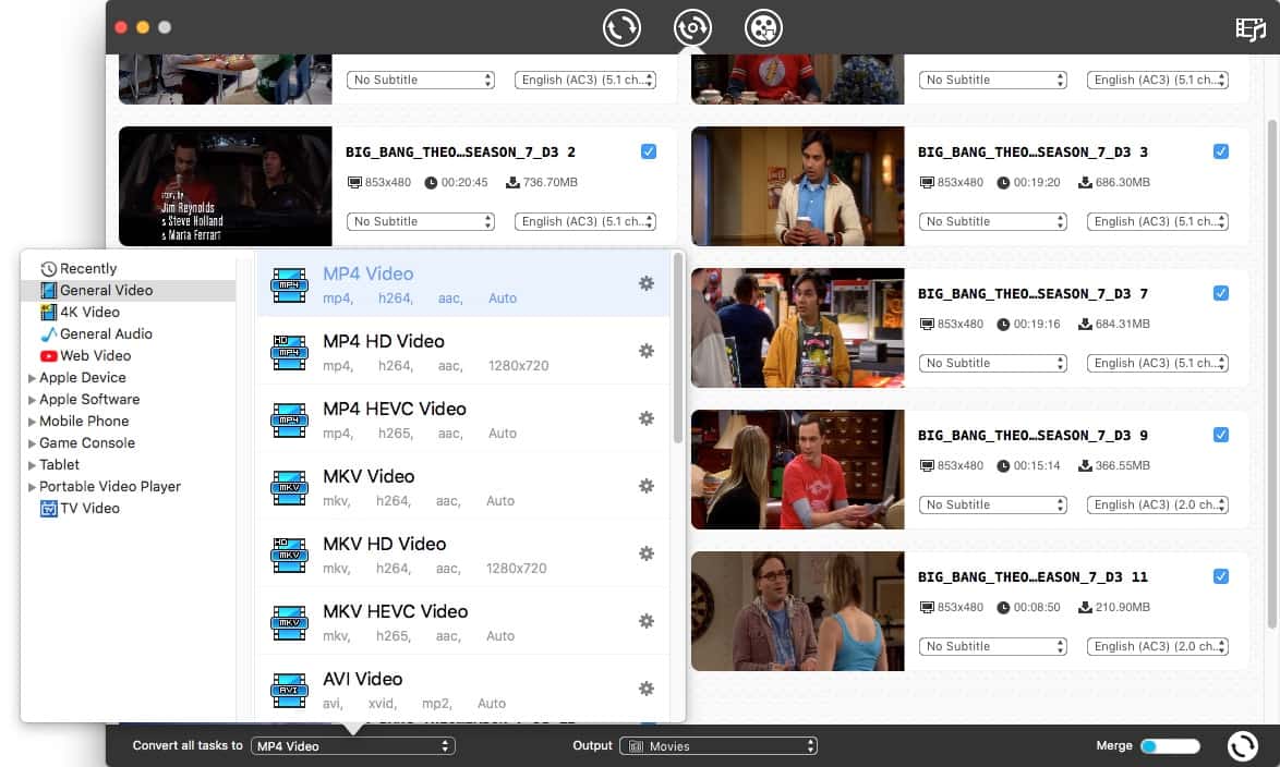 mac burn dvd of 1080 files showing black bars