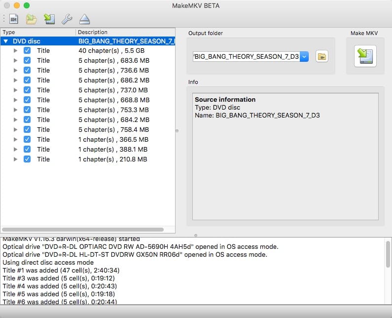 Meilleur ripper de DVD pour Mac - MakeMKV
