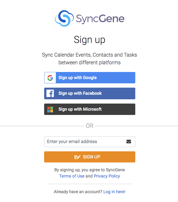 log in syncgene