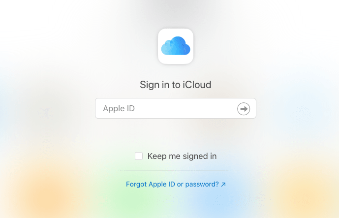 sign in icloud