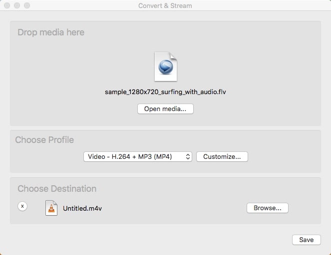 convert flv to mp4 vlc
