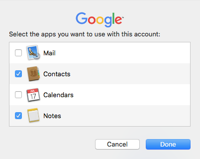 check google contacts