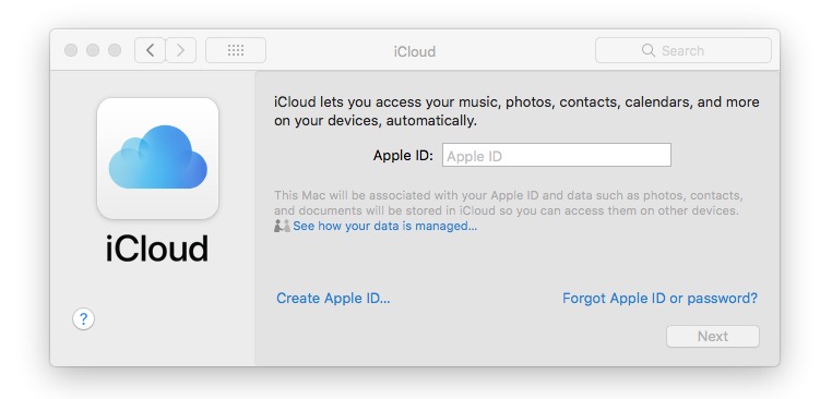 log in icloud