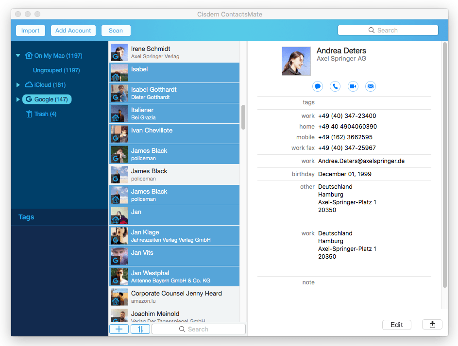 save all contacts to icloud