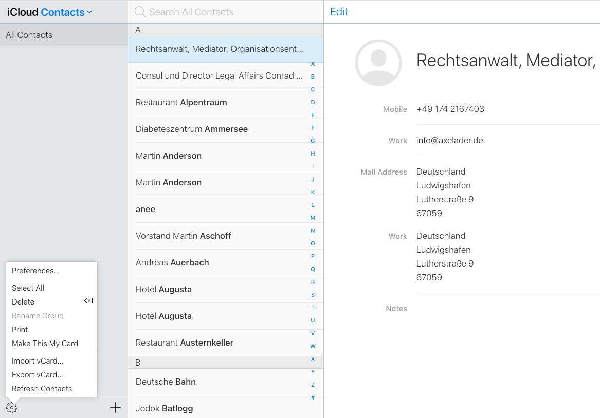 import contacts from gmail to icloud