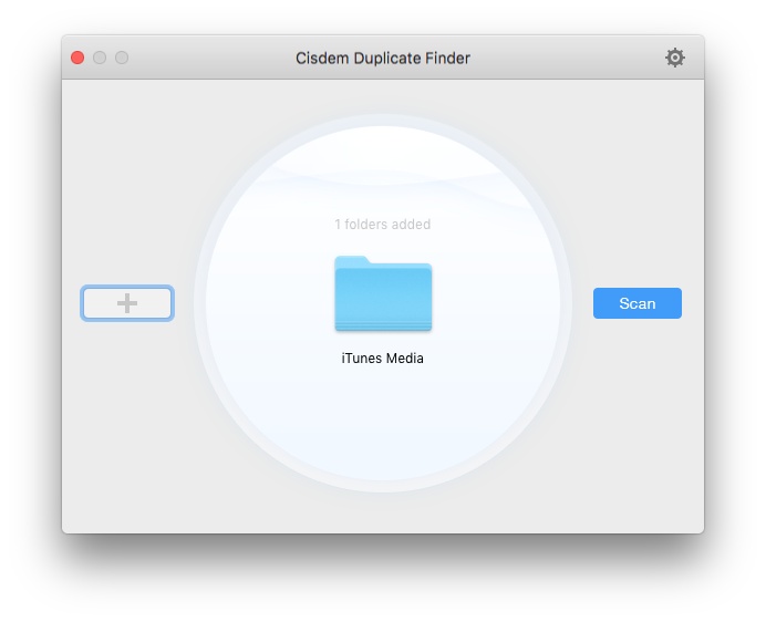 iTunes Media folder is added to scan for duplicates