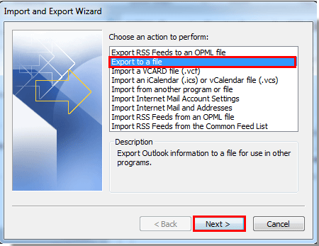 outlook 2010 export contacts to csv step 5