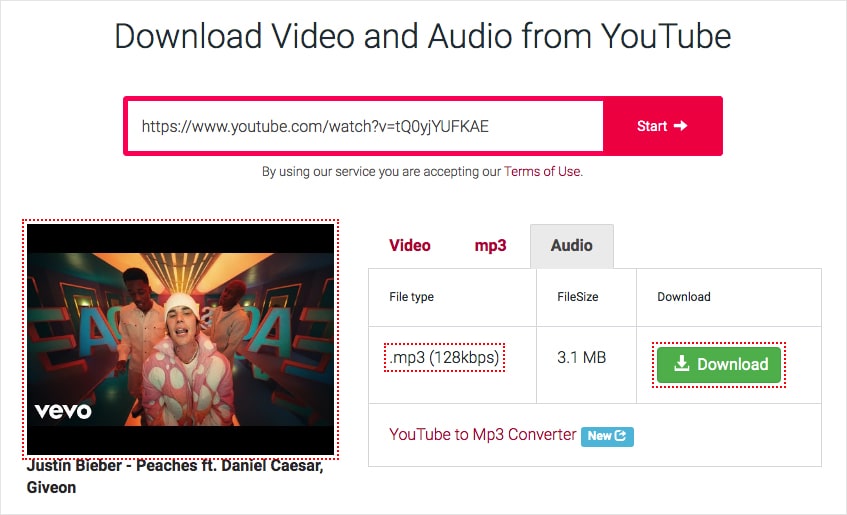 download audio from youtube mac with changed url