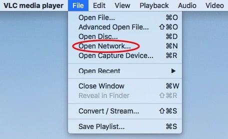open network vlc