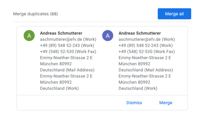 merge duplicate outlook contacts via gmail 8