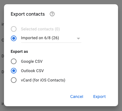 merge duplicate outlook contacts via gmail 10