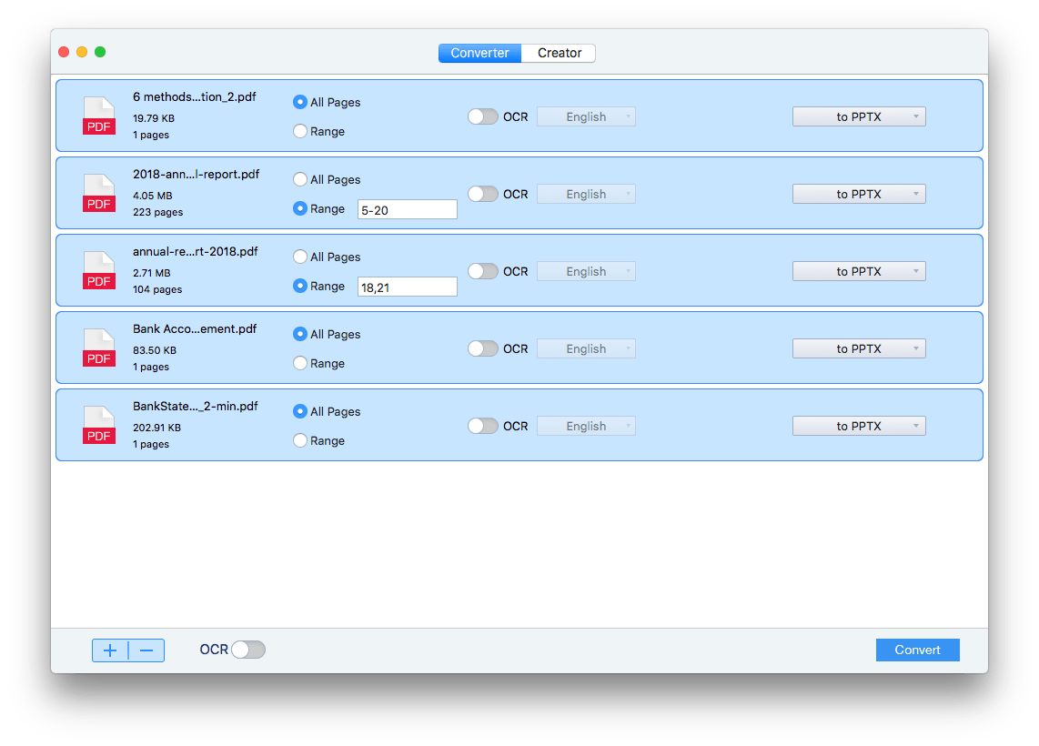 pdf to powerpoint mac native