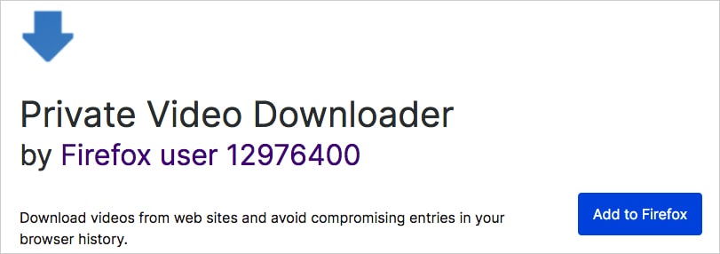 add private video downloader