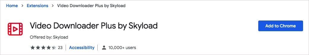 add skyload on chrome