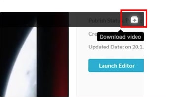click download video button