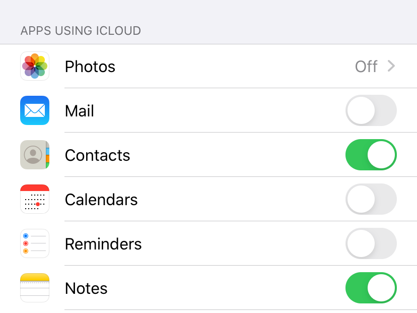 sync iphone contacts to icloud