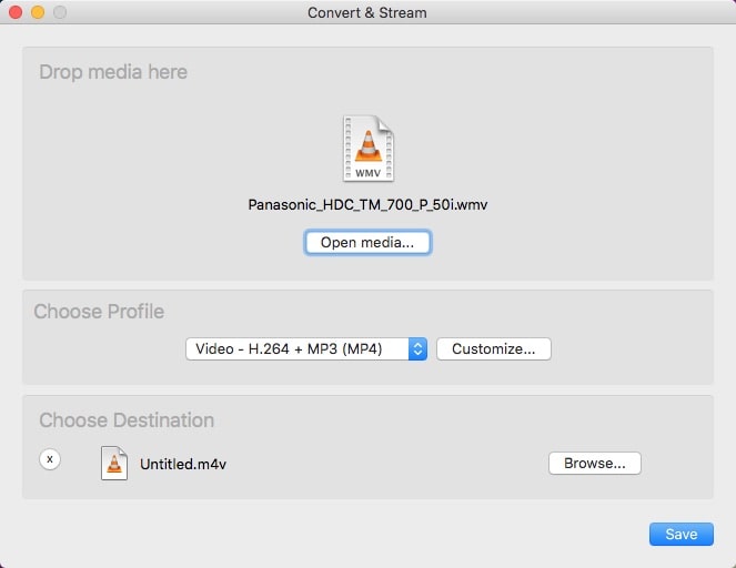 convert wmv to mp4 mac vlc