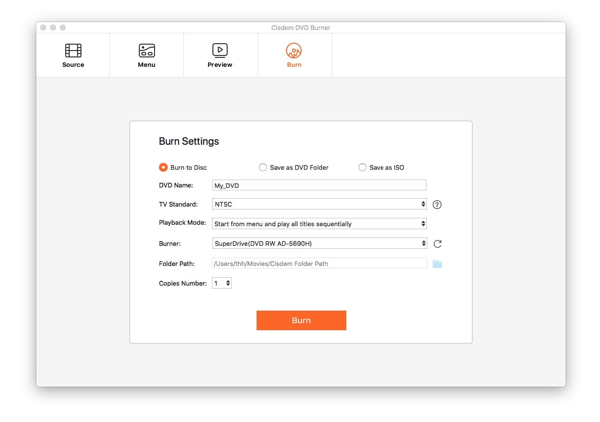 burn to dvd with cisdem dvd creator