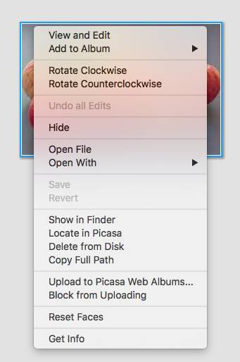 right-clicking brings a context menu that shows the Delete from Disk option