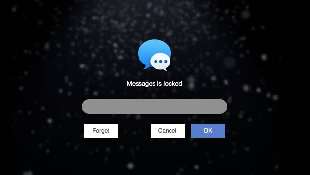 a dialog asking for password