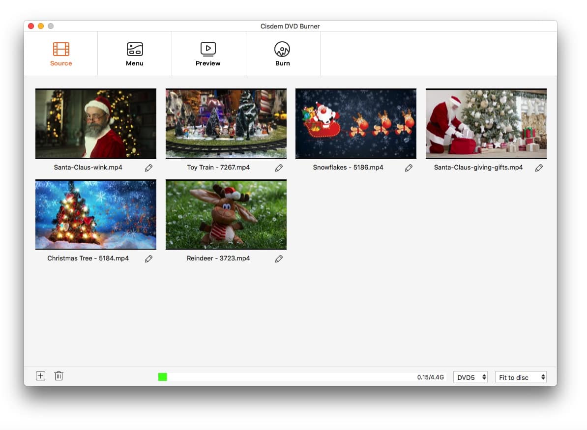 burn iMovie christmas videos 01