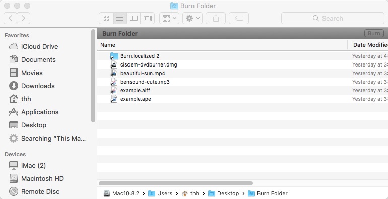 burn data dvd finder