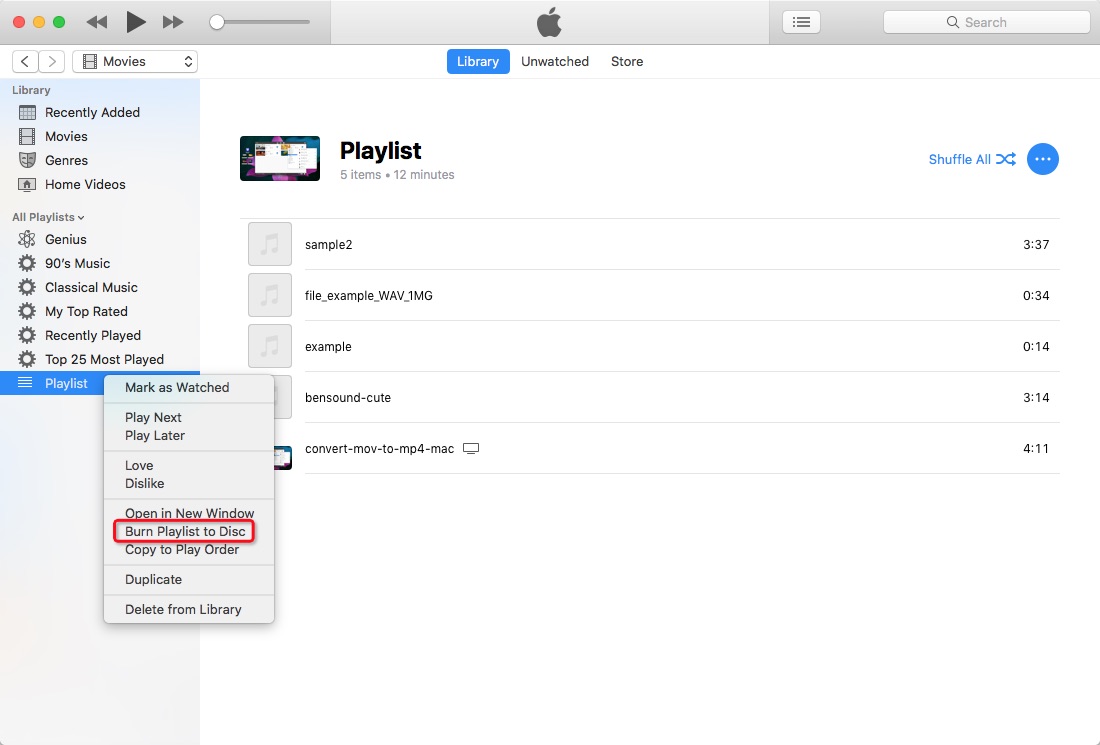 Masterizza un DVD da iTunes con iTunes 01