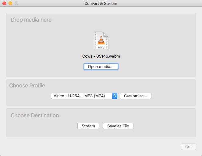 vlc webm to mp4 converter mac interface