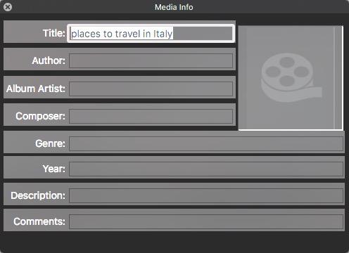 edit details via Cisdem Video Player