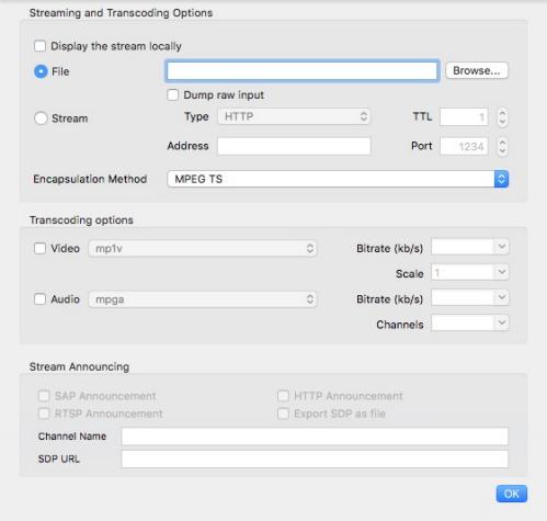 set according information via VLC Media Player