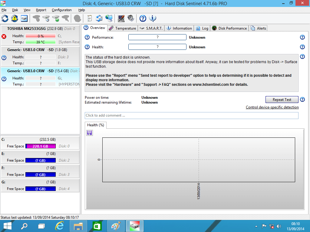 hard disk sentinel