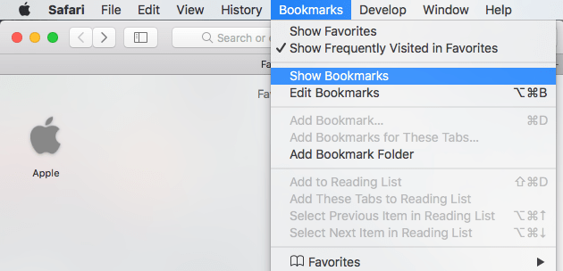 my safari bookmarks have disappeared