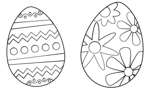 easter egg template decoration 2