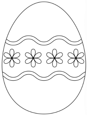 simple easter egg template