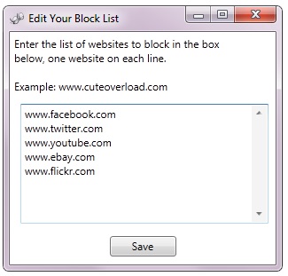 add websites to site list
