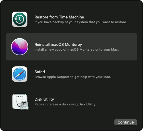 how to reinstall macos from usb