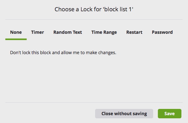 lock your blocker