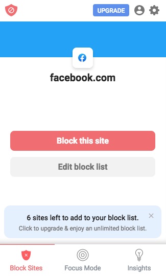 「Block this Page」を選択