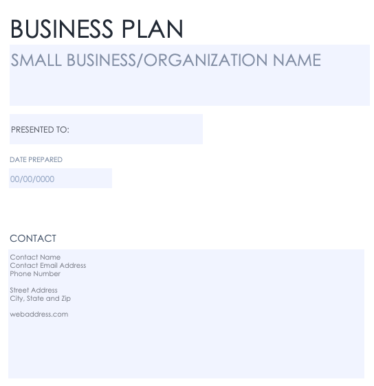 Business Plan Pro Sample Forms and Templates - Fillable & Printable Samples  for PDF, Word, pdfFiller