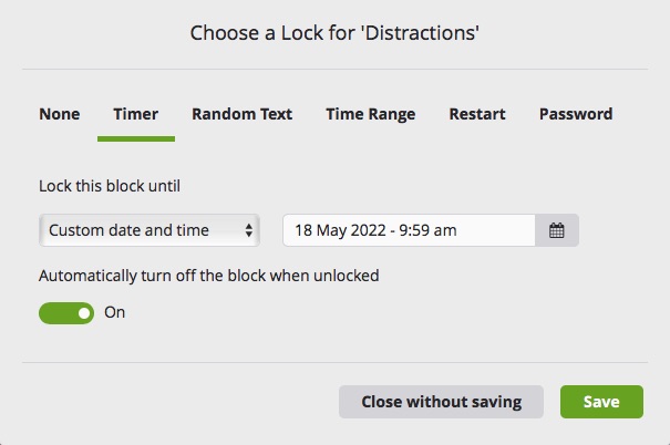 lock the blocker