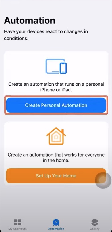 create personal automation