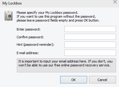 set a password